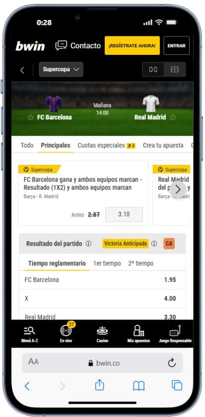 Bwin móvil