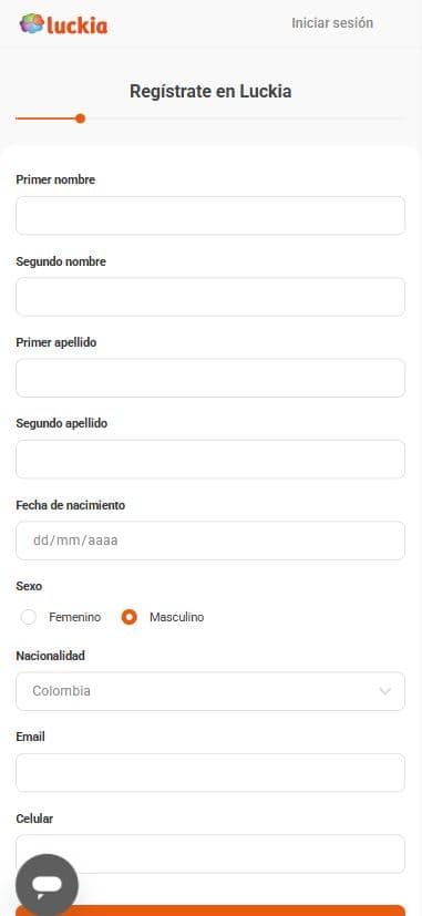 Luckia registro