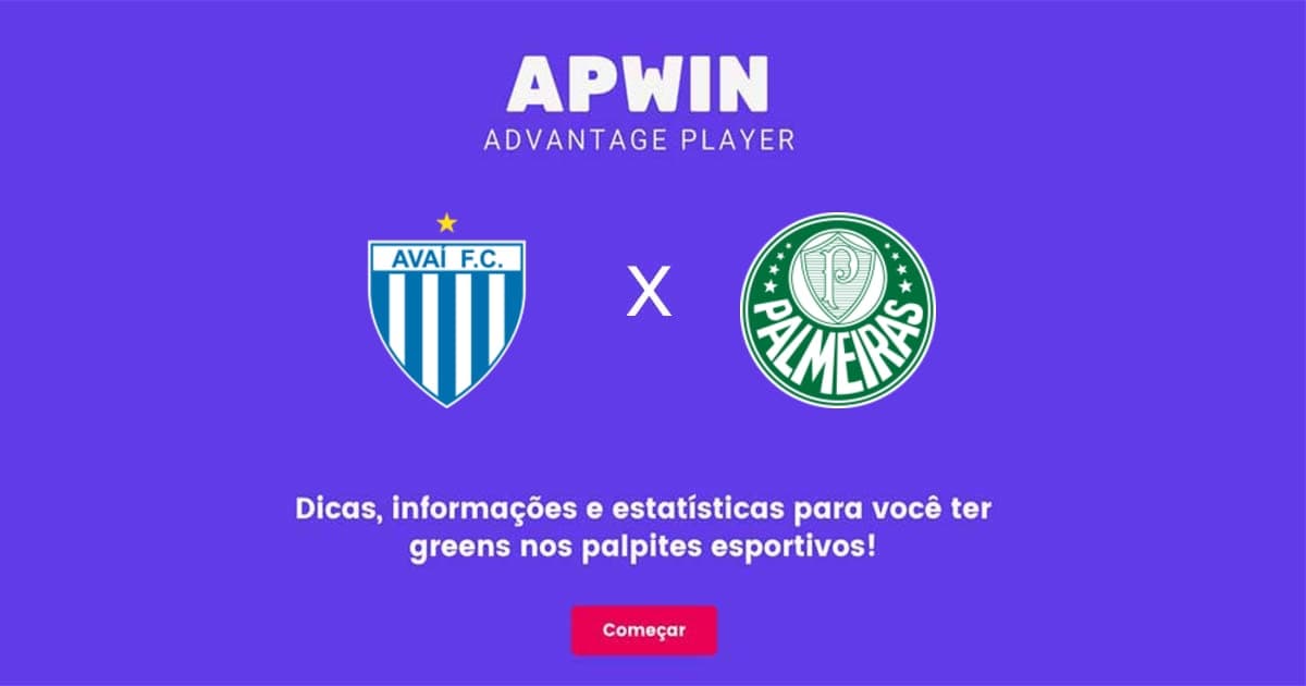 Avaí x Palmeiras Estatísticas | 26/06/2022 | APWin
