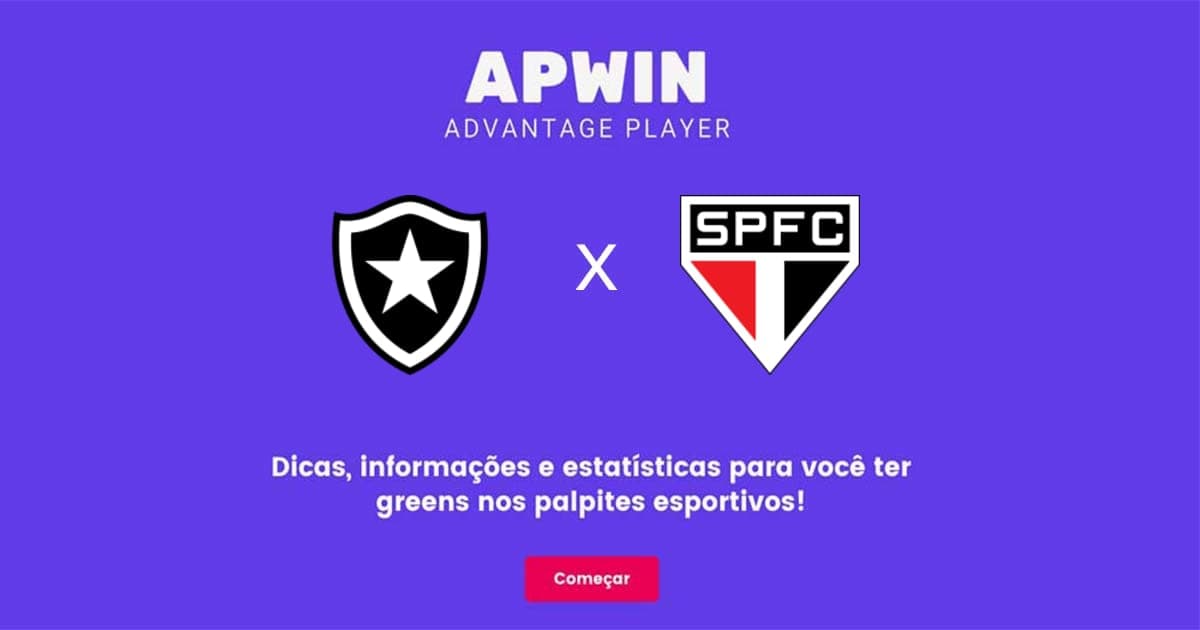 Botafogo x São Paulo Estatísticas | 16/06/2022 | APWin