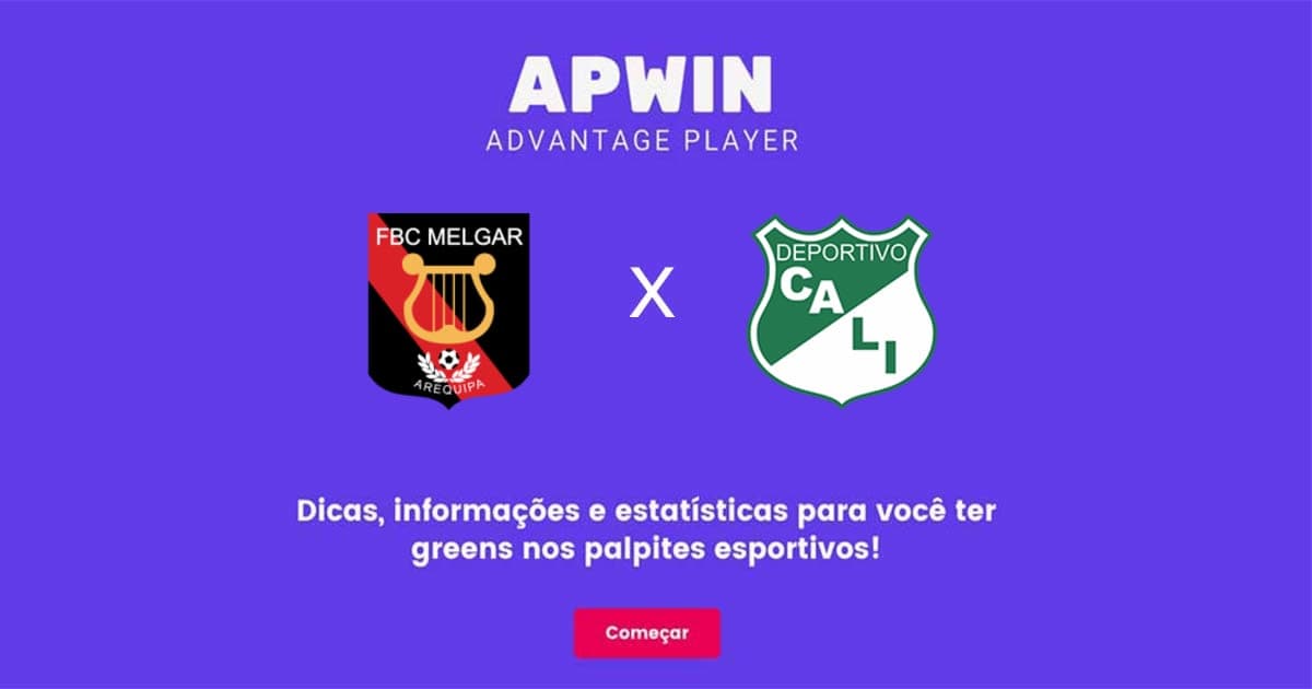 Melgar x Deportivo Cali Estatísticas | 06/07/2022 | APWin