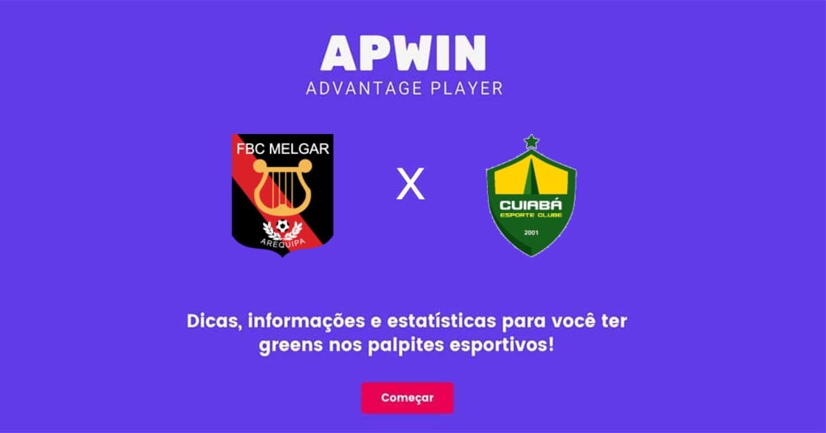Melgar x Cuiabá Estatísticas | 26/05/2022 | APWin