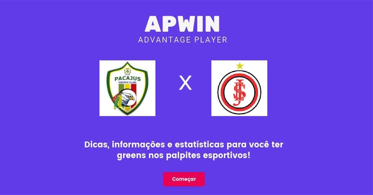 Pacajus x Juventude MA Estatísticas | 17/06/2022 | APWin