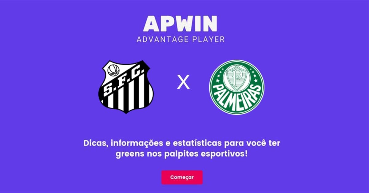 Santos x Palmeiras Estatísticas | 29/05/2022 | APWin