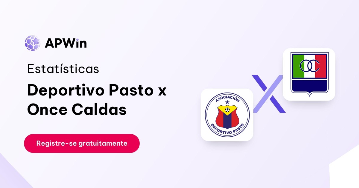 Deportivo Pasto x Once Caldas: Estatísticas - 29/08/2023 | APWin
