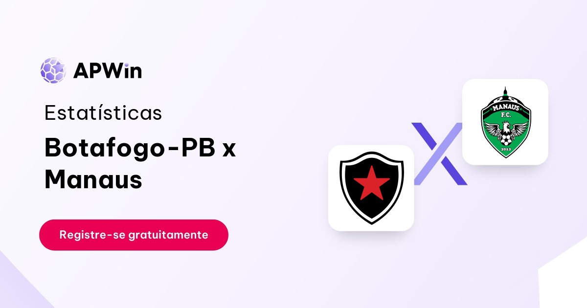 Botafogo PB x Manaus: Estatísticas - 30/07/2023 | APWin