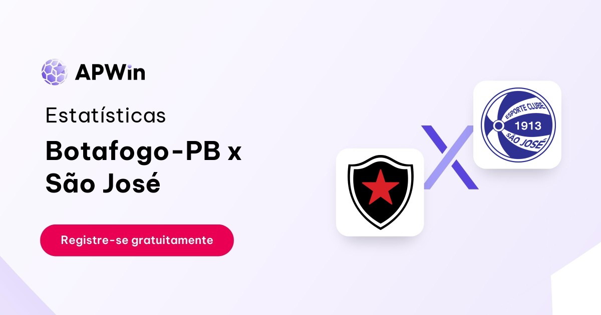 Botafogo PB x EC São José: Estatísticas - 07/08/2023 | APWin