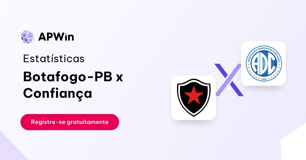 Botafogo PB x Confiança: Estatísticas - 19/08/2023 | APWin