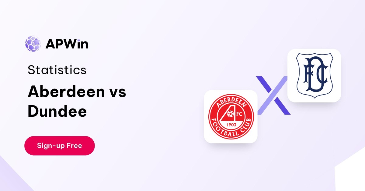Aberdeen vs Dundee Stats 21/10/2023 APWin