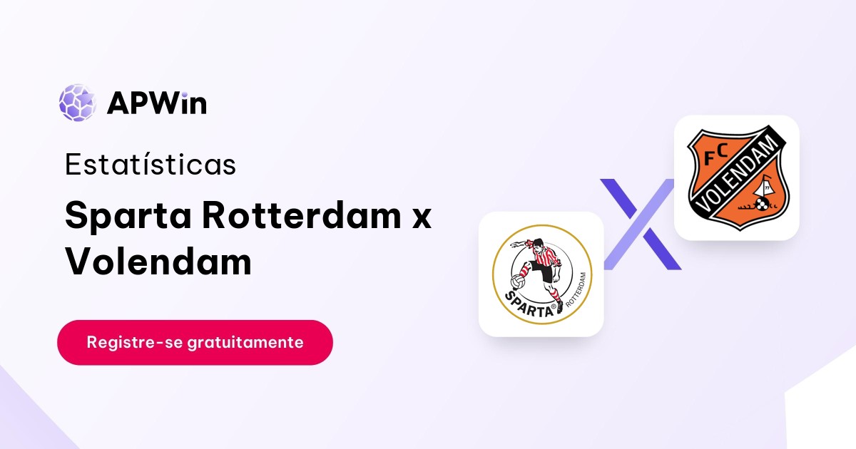 Sparta Rotterdam x Volendam: Estatísticas, Placar e Odds