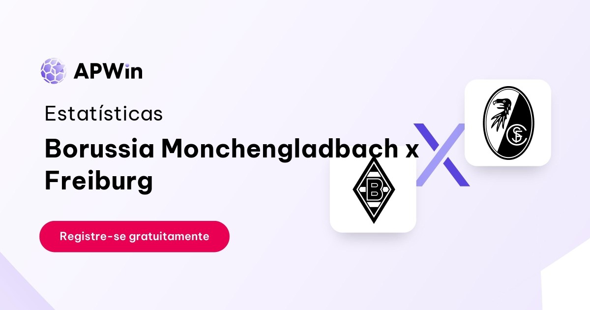 Borussia Monchengladbach x Freiburg: Estatísticas, Placar e Odds
