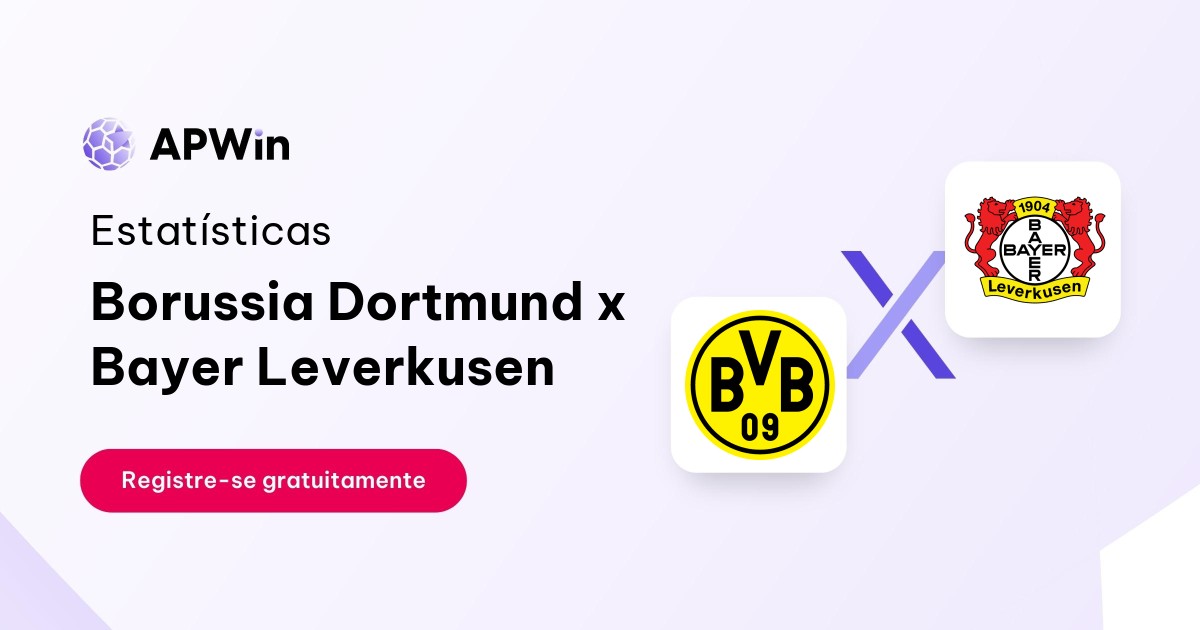 Borussia Dortmund x Bayer Leverkusen: Estatísticas, Placar e Odds
