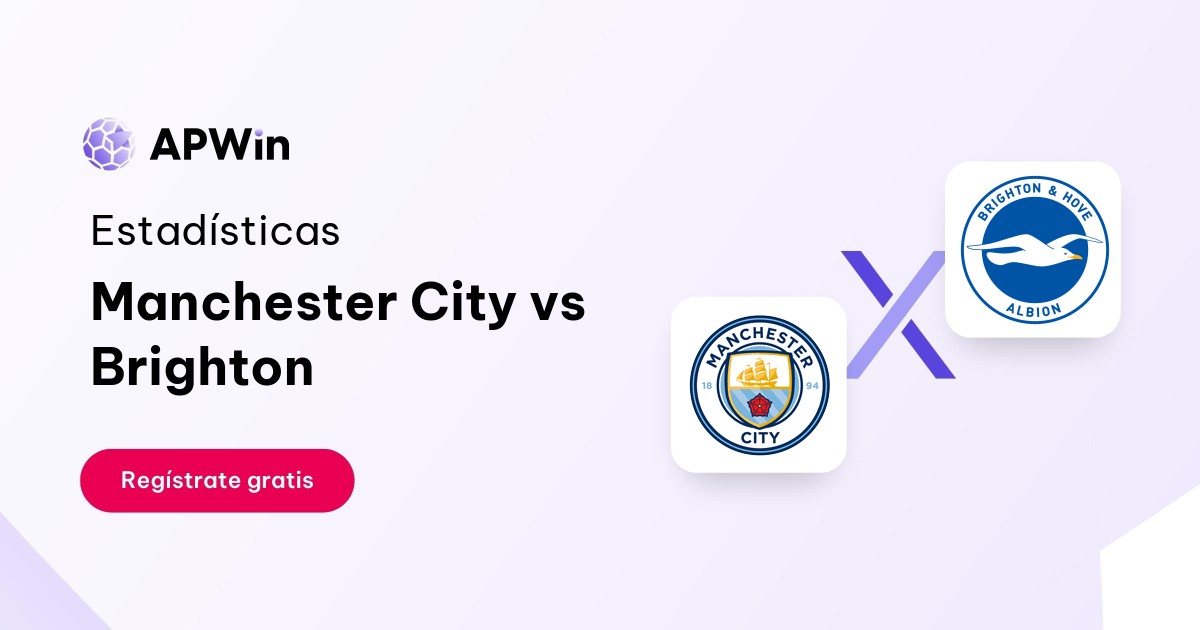 Manchester City vs Brighton & Hove Albion Estadísticas 21/10/2023 APWin