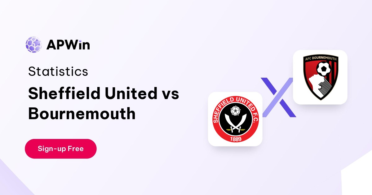 Sheffield United vs AFC Bournemouth Stats 25/11/2023 APWin