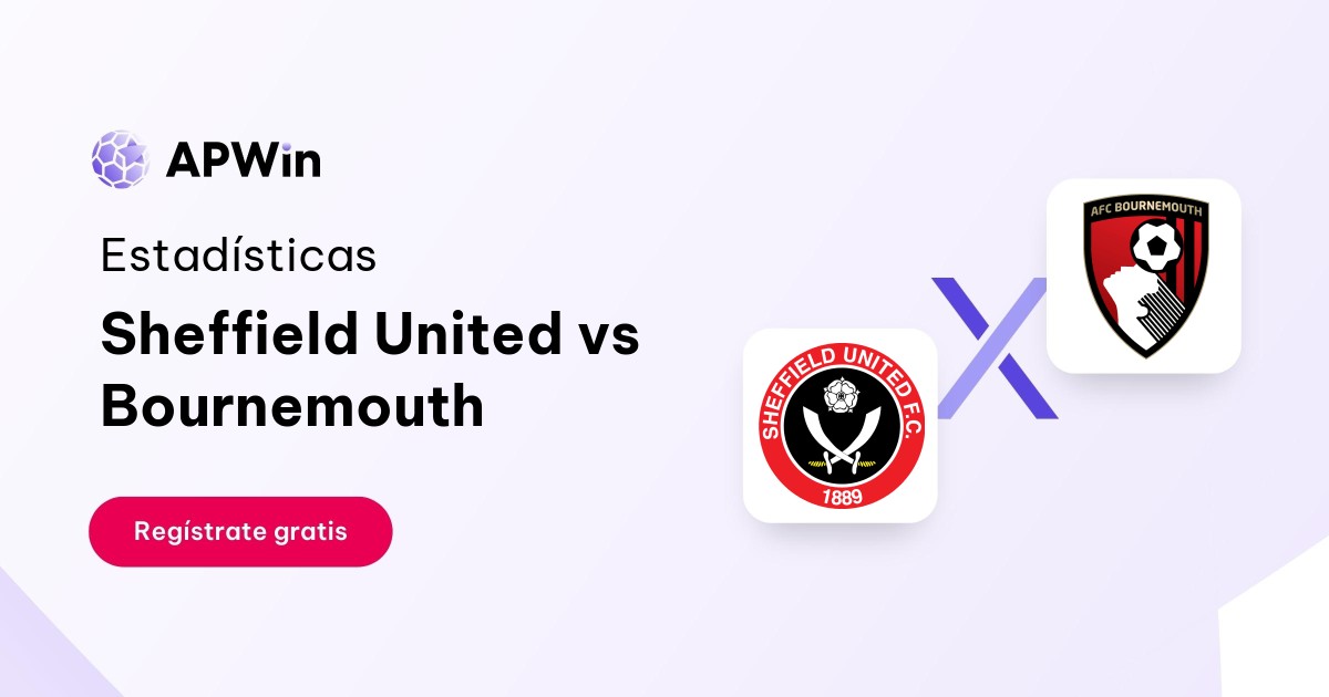 Sheffield United vs AFC Bournemouth Estadísticas 25/11/2023 APWin