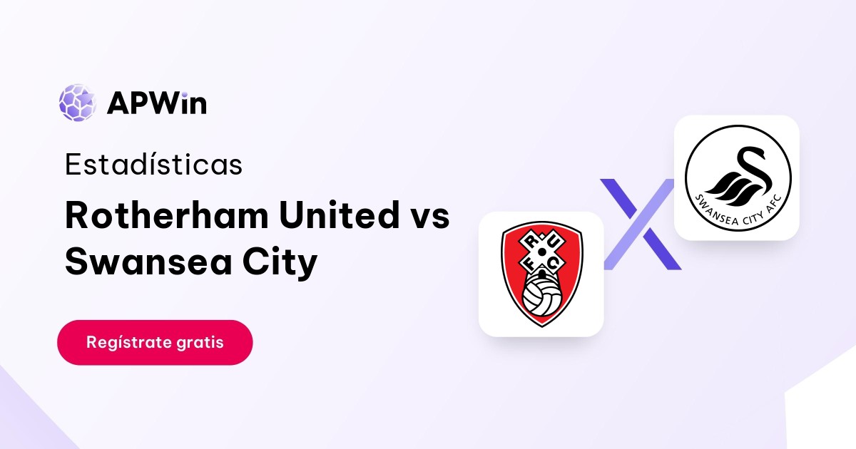 Rotherham United vs Swansea City Estadísticas 09/12/2023 APWin