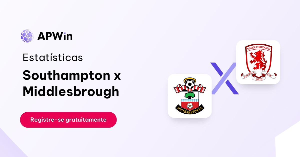 Southampton x Middlesbrough: Estatísticas, Placar e Odds