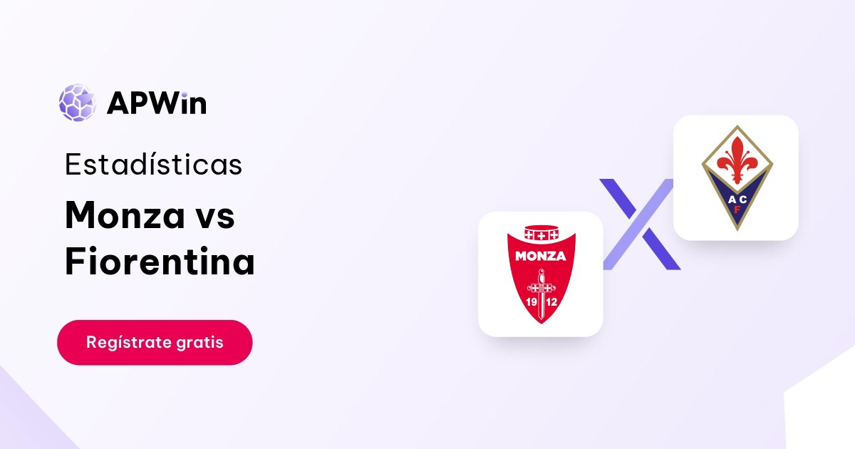 Monza vs Fiorentina Estadísticas 22/12/2023 APWin