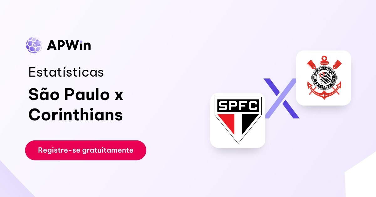São Paulo x Corinthians: Estatísticas - 16/08/2023 | APWin