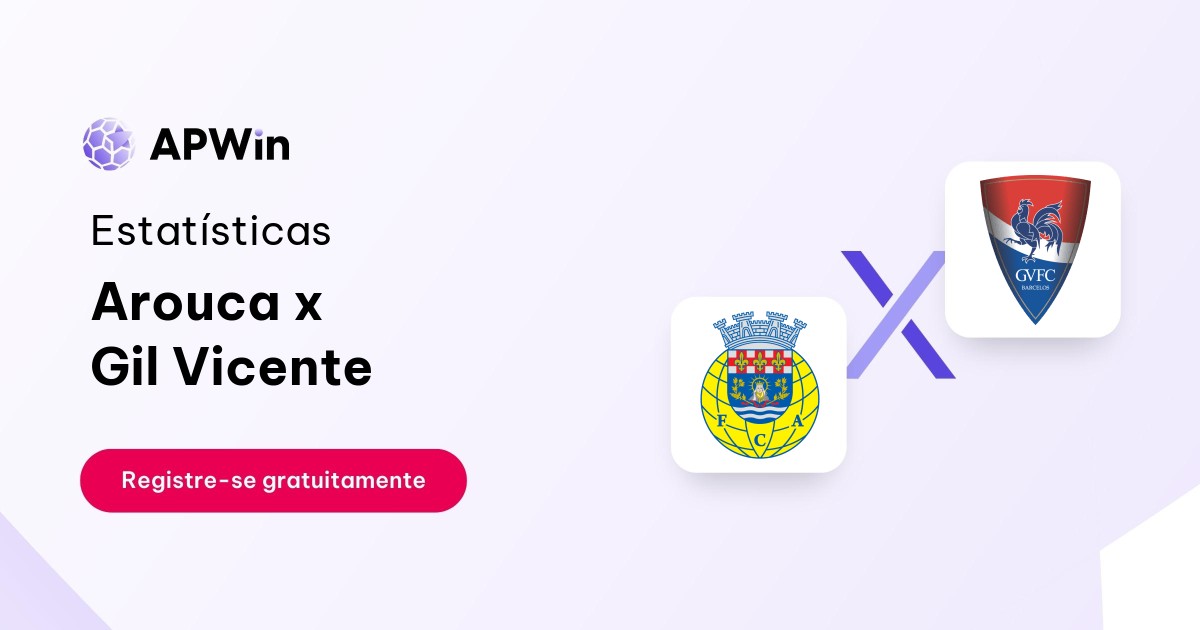 Palpite para Arouca x Gil Vicente Campeonato Português 16/12/2023
