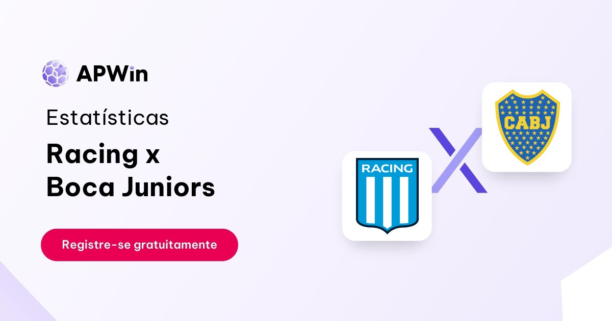 Racing Club x Boca Juniors: Estatísticas - 30/08/2023 | APWin