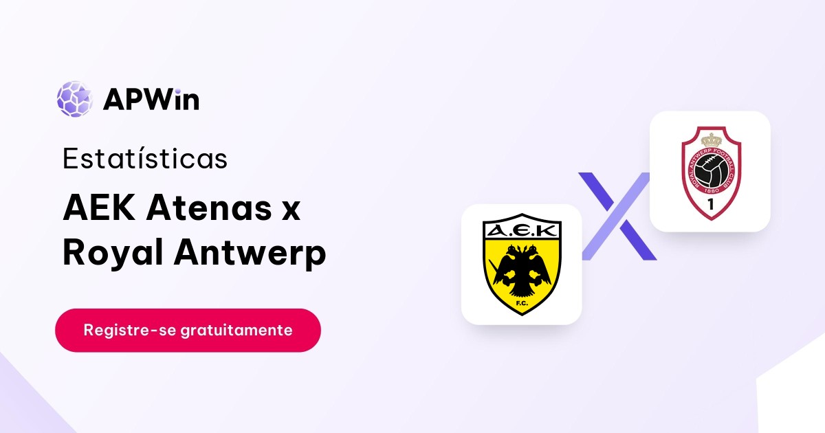 AEK Athens x Royal Antwerp FC: Estatísticas - 30/08/2023 | APWin