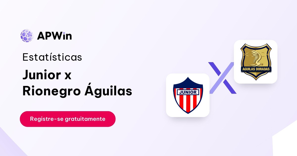 Junior x Rionegro Águilas: Estatísticas - 25/11/2023 | APWin