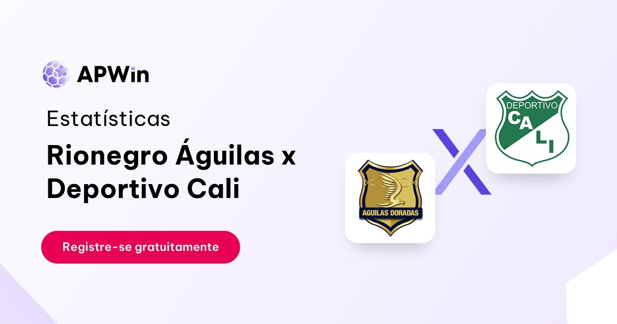 Rionegro Águilas x Deportivo Cali: Estatísticas - 05/12/2023 | APWin