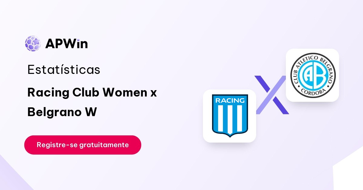 Racing Club Women x Belgrano W: Estatísticas - 03/12/2023