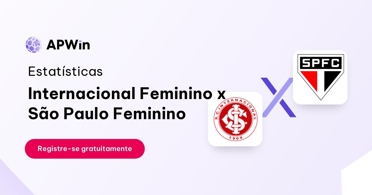 Internacional Feminino x São Paulo Feminino: Estatísticas, Placar e Odds