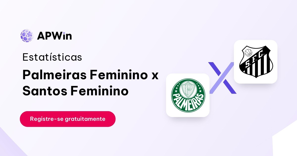 Palmeiras Feminino x Santos Feminino: Estatísticas, Placar e Odds