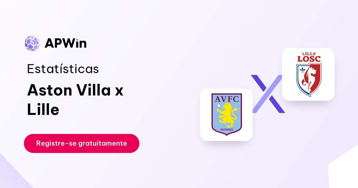 Aston Villa x Lille: Estatísticas, Placar e Odds