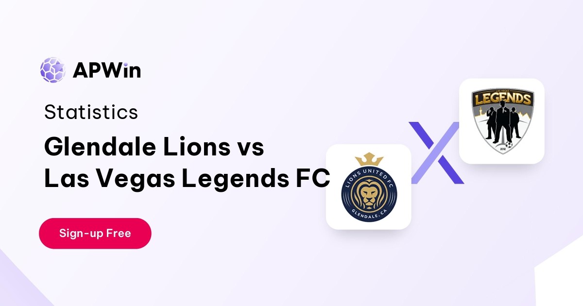Glendale Lions vs Las Vegas Legends FC Preview, Livescore, Odds
