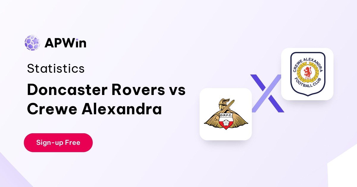 Prediction Doncaster Rovers vs Crewe Alexandra EFL League Two 2023/24