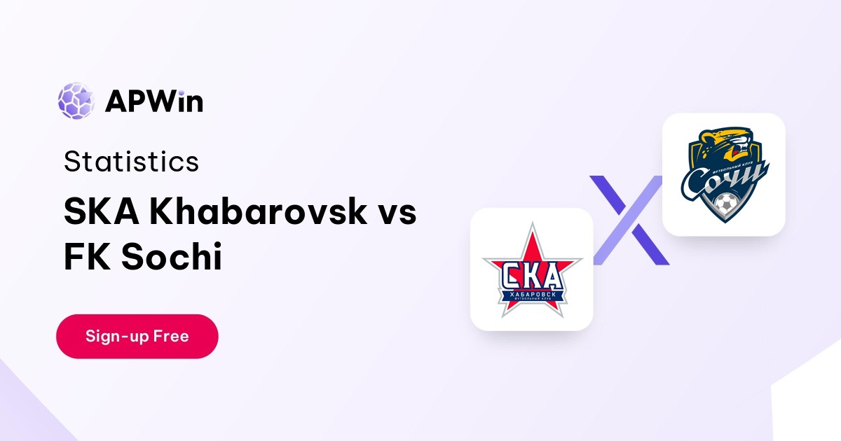 SKA Khabarovsk vs FK Sochi Preview, Livescore and H2H