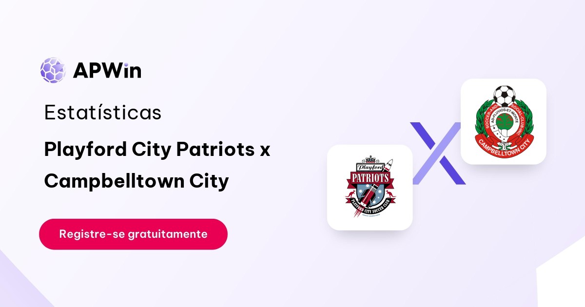 Playford City Patriots x Campbelltown City: Placar ao Vivo, H2H e Resultados