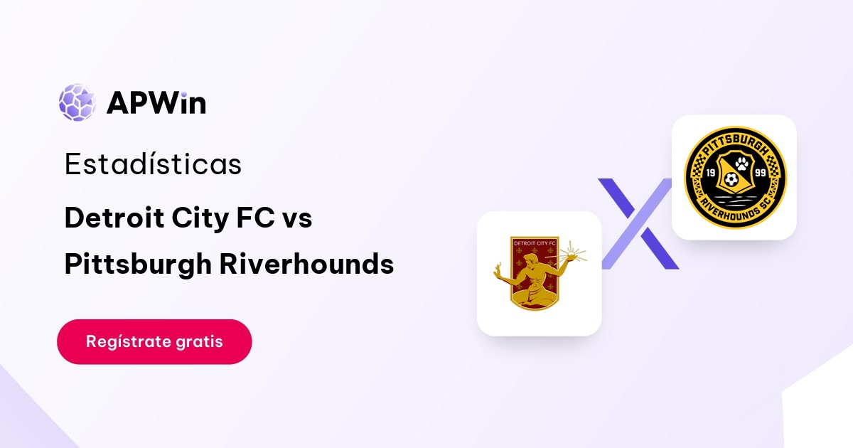 Detroit City FC vs Pittsburgh Riverhounds: En vivo, Resultado y Estadísticas