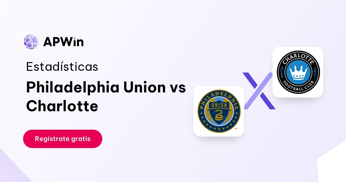 Philadelphia Union vs Charlotte: En vivo, Resultado y Estadísticas
