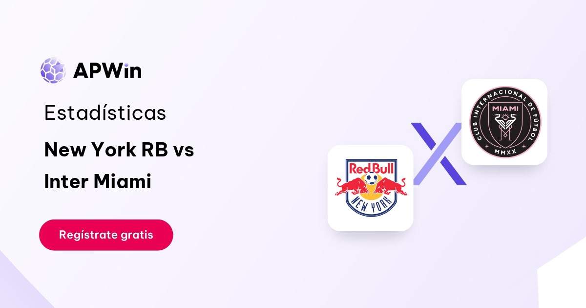 New York RB vs Inter Miami: En vivo, Resultado y Estadísticas