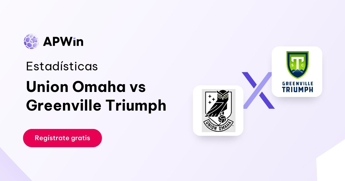 Union Omaha vs Greenville Triumph: En vivo, Resultado y Estadísticas