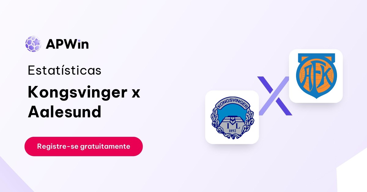 Kongsvinger x Aalesund: Placar ao Vivo, H2H e Resultados
