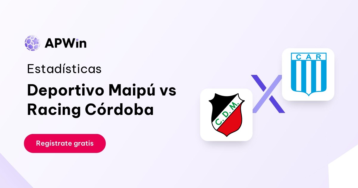 Deportivo Maipú vs Racing Córdoba: En vivo, Resultado y Estadísticas