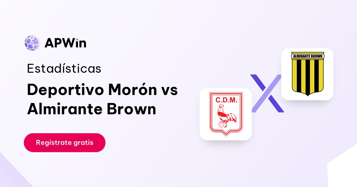 Deportivo Morón vs Almirante Brown: En vivo, Resultado y Estadísticas