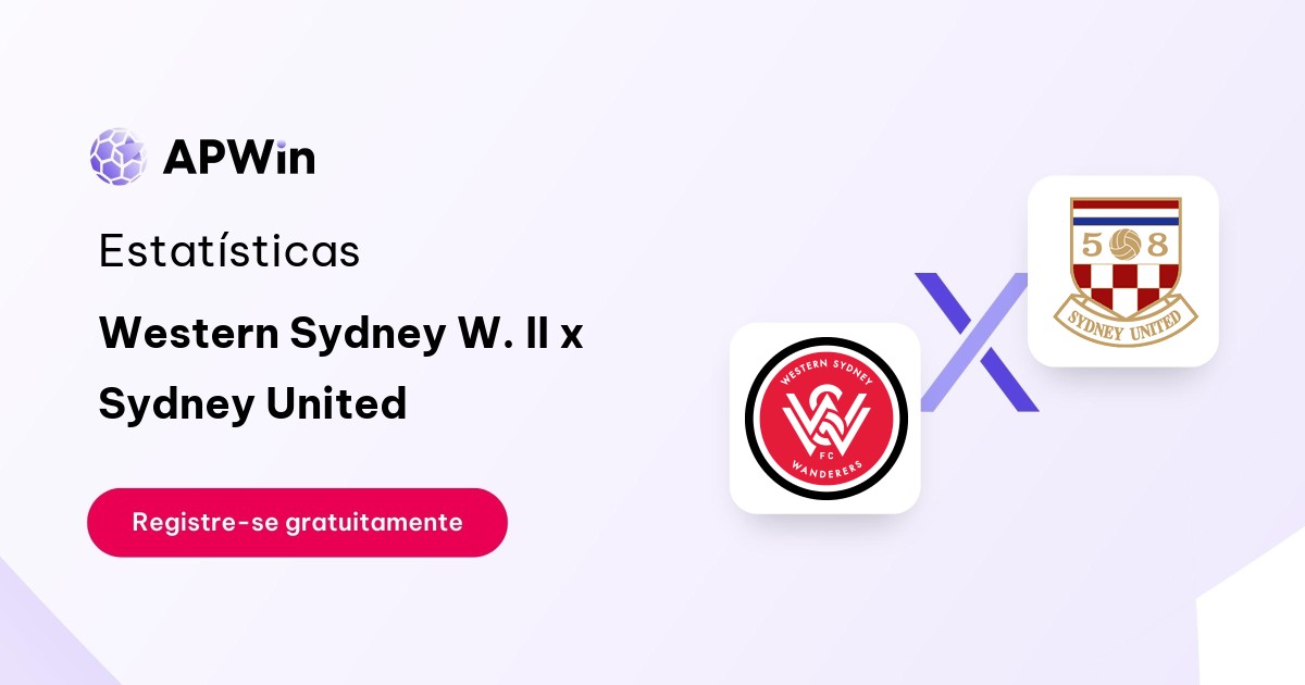 Western Sydney W. II x Sydney United: Placar ao Vivo, H2H e Resultados