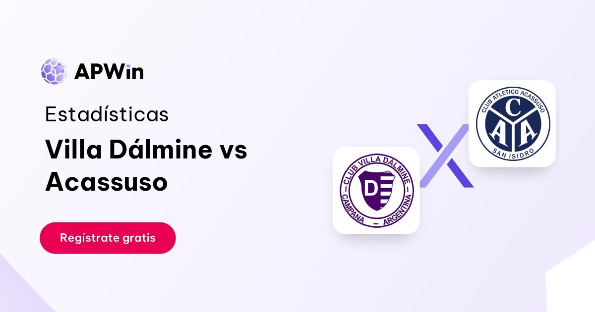 Villa Dálmine vs Acassuso: En vivo, Resultado y Estadísticas