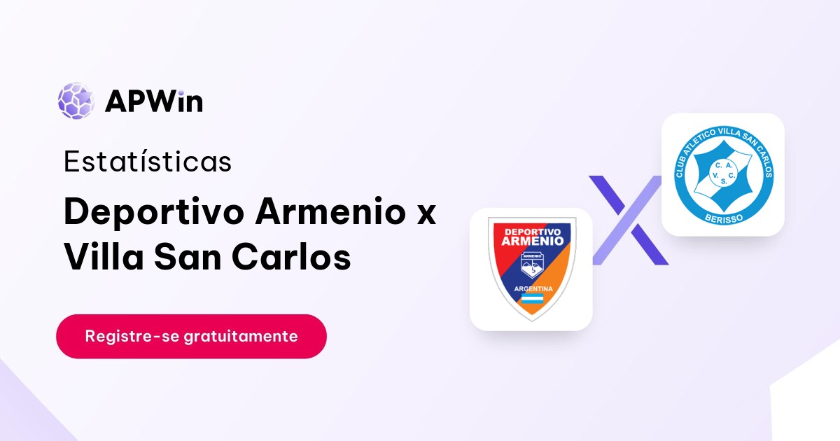 Deportivo Armenio x Villa San Carlos: Placar ao Vivo, H2H e Resultados