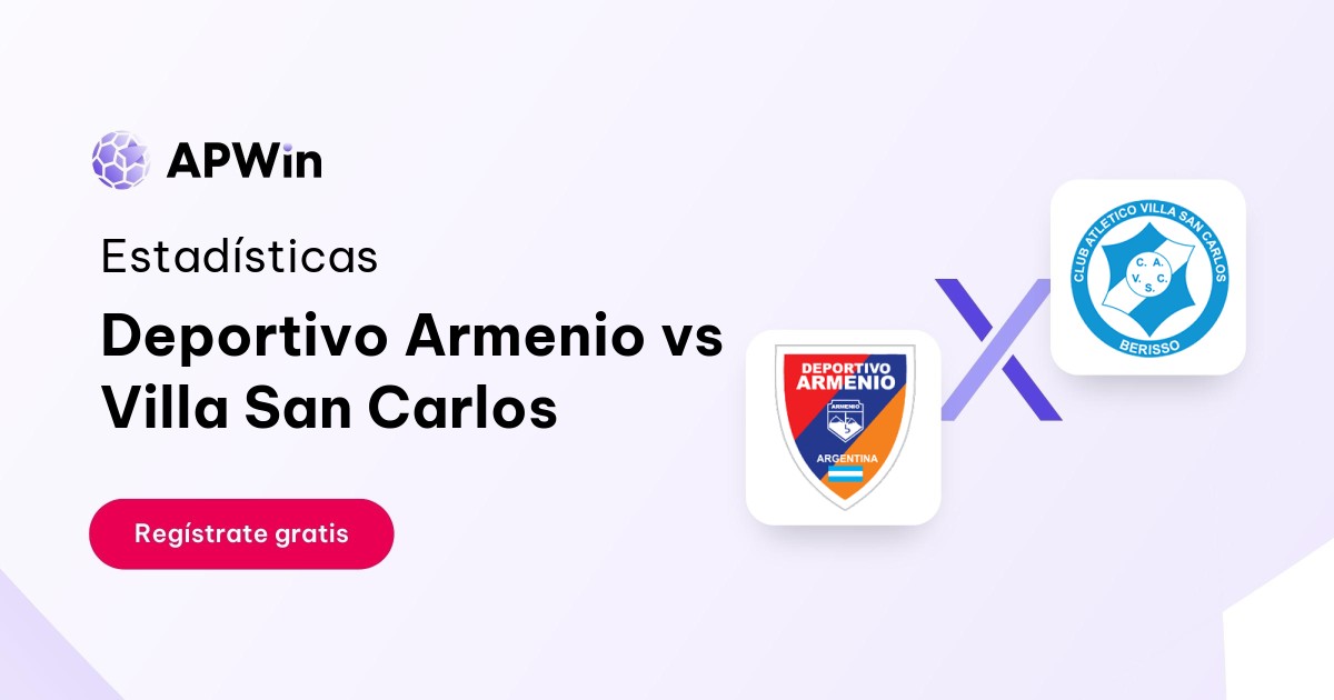 Deportivo Armenio vs Villa San Carlos: En vivo, Resultado y Estadísticas