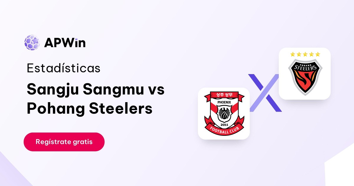 Sangju Sangmu vs Pohang Steelers: En vivo, Resultado y Estadísticas