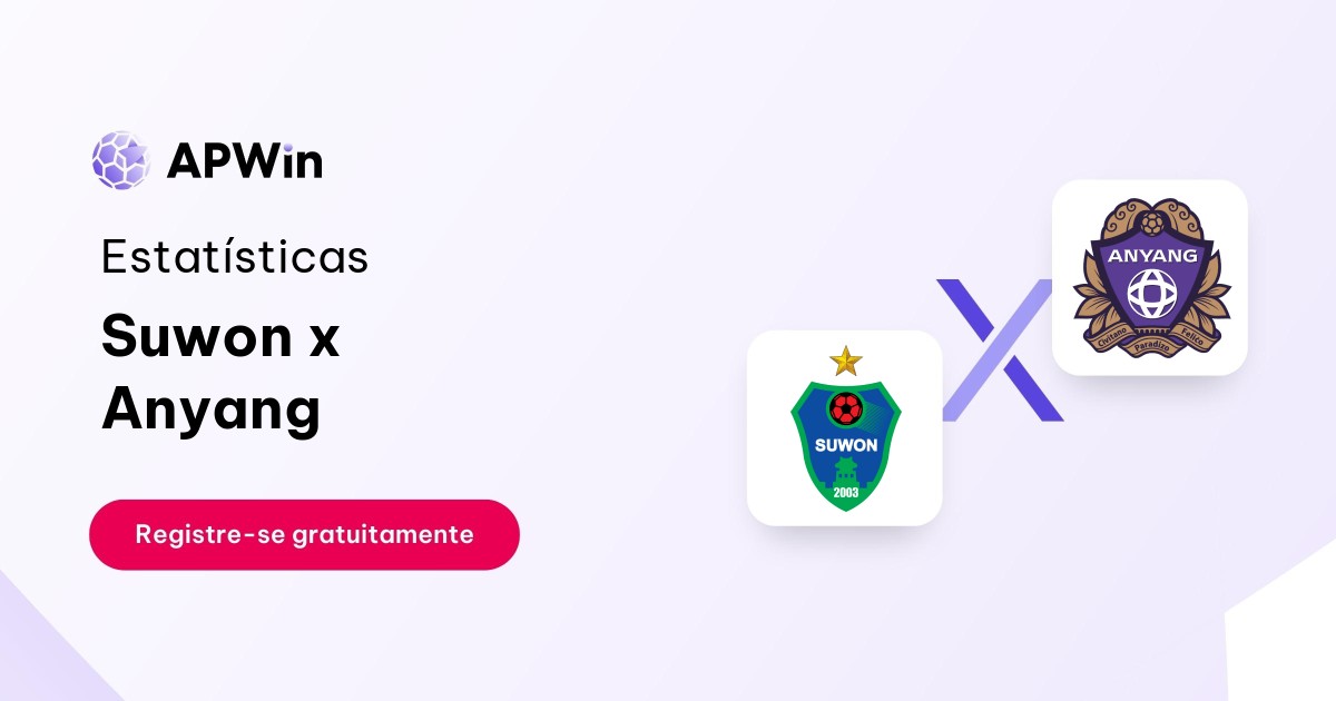 Suwon x Anyang: Placar ao Vivo, H2H e Resultados