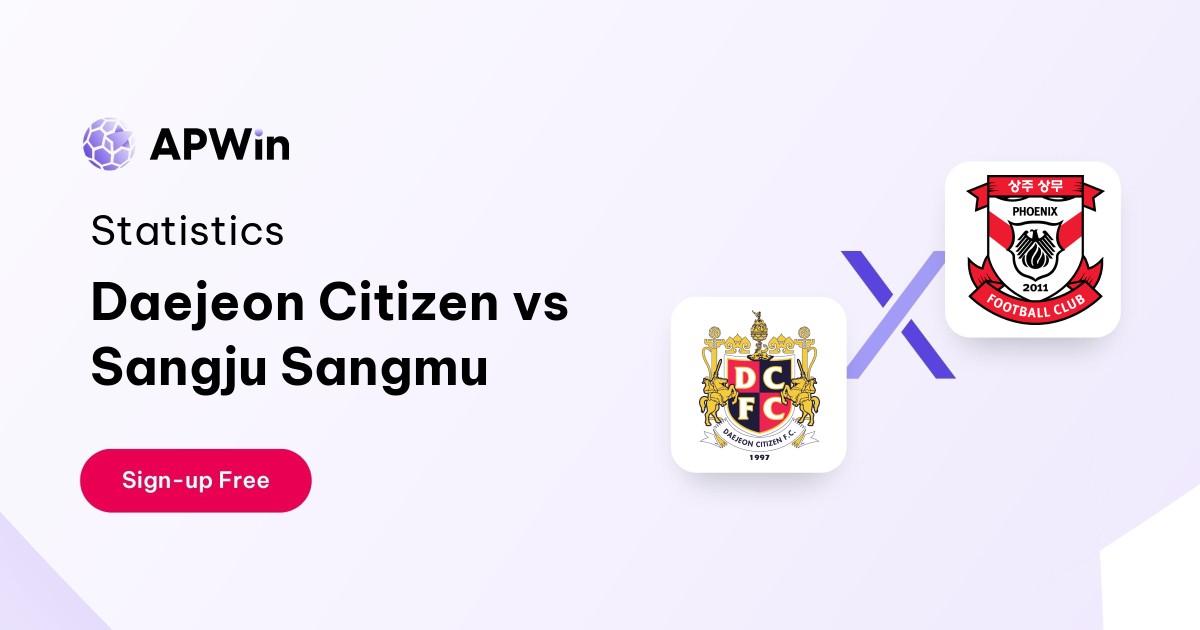 Daejeon Citizen vs Sangju Sangmu Preview, Livescore and H2H